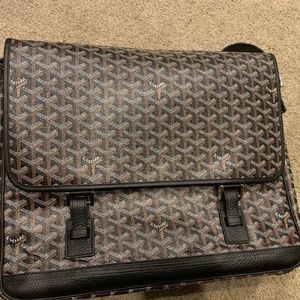 Goyard Grand Bleu Coated Canvas GM